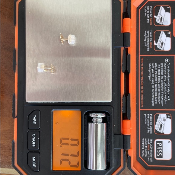 14K Yellow Gold Snake Stud Earrings - Picture 6 of 6